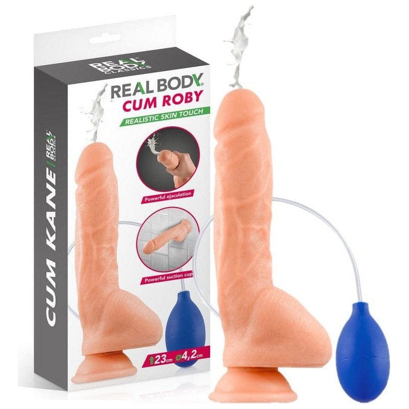 Dildo Réaliste - Cum Rody 23 cm | Fonction d'Éjaculation & Ventouse Puissante Real Body Sensations plus
