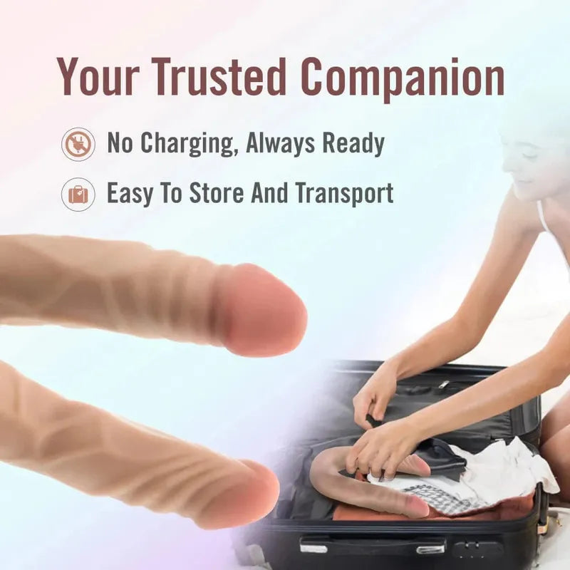 Dildo Réaliste Double-Extrémité Flexible - Dr. Skin Plus | Double Dong 14" Blush Novelties Sensations plus