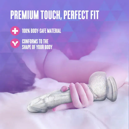 Dildo Realiste & Ventouse - Naturally Yours Bling |  Clair Scintillant & Harnais Compatible Blush Novelties Sensations plus