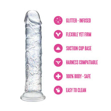 Dildo Realiste & Ventouse - Naturally Yours Gala | 6 po Clair Scintillant & Harnais Compatible Blush Novelties Sensations plus