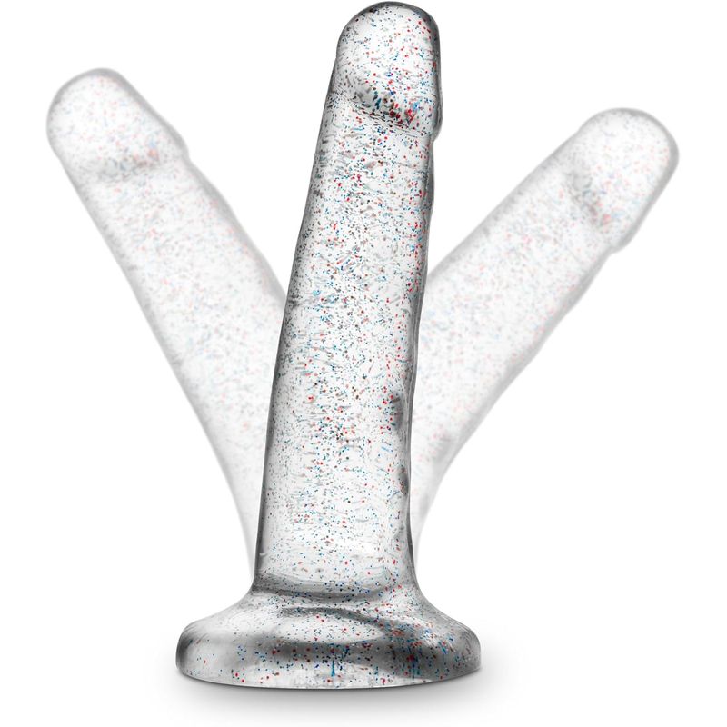 Dildo Réaliste & Ventouse - Naturally Yours Glitter | 5.5" Scintillant & Harnais Compatible Blush Novelties Sensations plus
