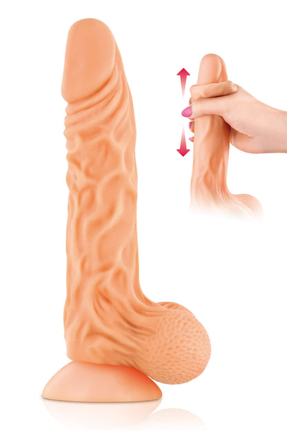 Dildo Réaliste, Ventouse & Prépuce - Real Brad 20 cm | Real Body Real Body Sensations plus