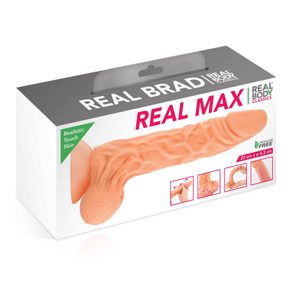 Dildo Réaliste, Ventouse & Prépuce - Real Brad 20 cm | Real Body Real Body Sensations plus