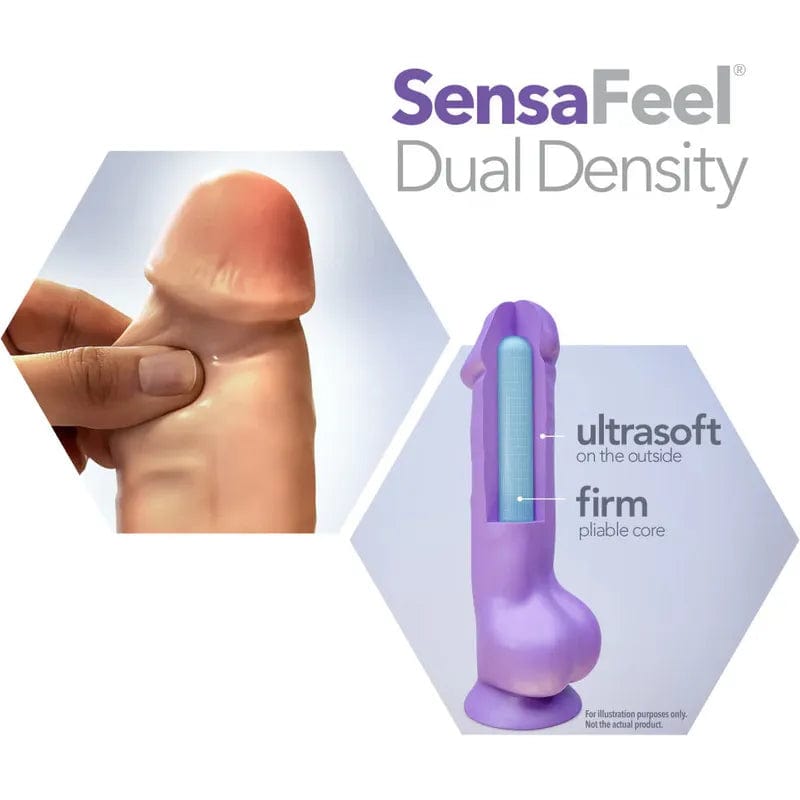 Dildo XXL - Blush Novelties - Au Naturel Daddy 14 Inch Sensa Feel Dual Density Dildo Blush Novelties Sensations plus