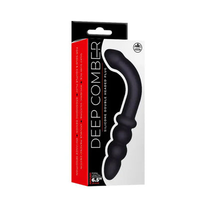 Double dildo en silicone - Deep Comber NMC | Lisse, Courbé & Perlée Excellent Power Sensations plus