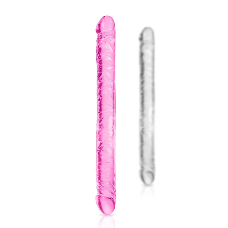 Double Dildo Flexible - Pure Jelly 44 cm | Réaliste & Idéal pour Double Pénétration Pure Jelly Sensations plus