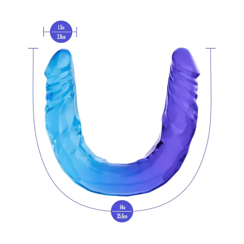 Double Dildo Réaliste Large 13,75 po - Sugar Stud | B Yours Blush Novelties Sensations plus