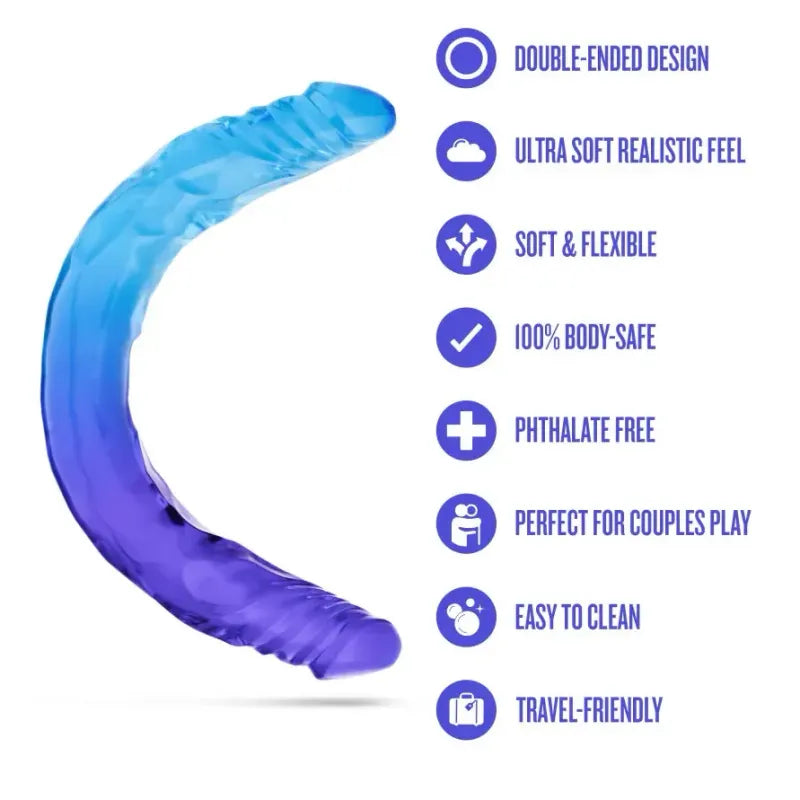 Double Dildo Réaliste Large 13,75 po - Sugar Stud | B Yours Blush Novelties Sensations plus