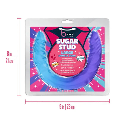 Double Dildo Réaliste Large 13,75 po - Sugar Stud | B Yours Blush Novelties Sensations plus