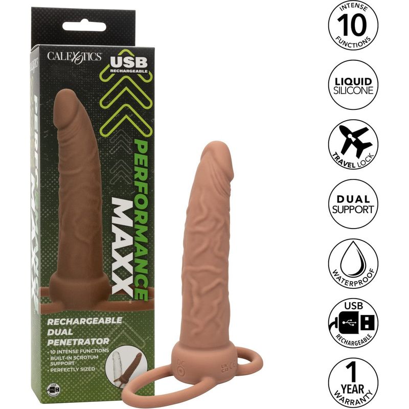 Double Pénétration - Performance Maxx - Rechargeable Dual Penetrator CalExotics Sensations plus