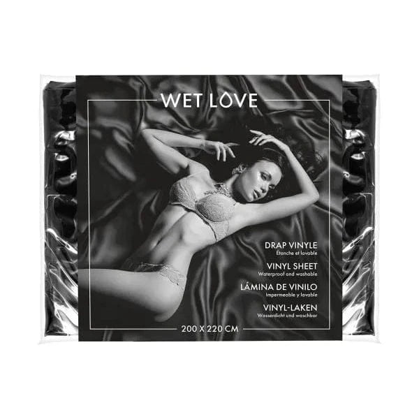 Drap en Vinyle Format XXL - Wet Love | Résistant & Souple en Noir ou Rouge FetishTentation Sensations plus