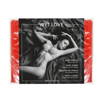 Drap en Vinyle Format XXL - Wet Love | Résistant & Souple en Noir ou Rouge FetishTentation Sensations plus