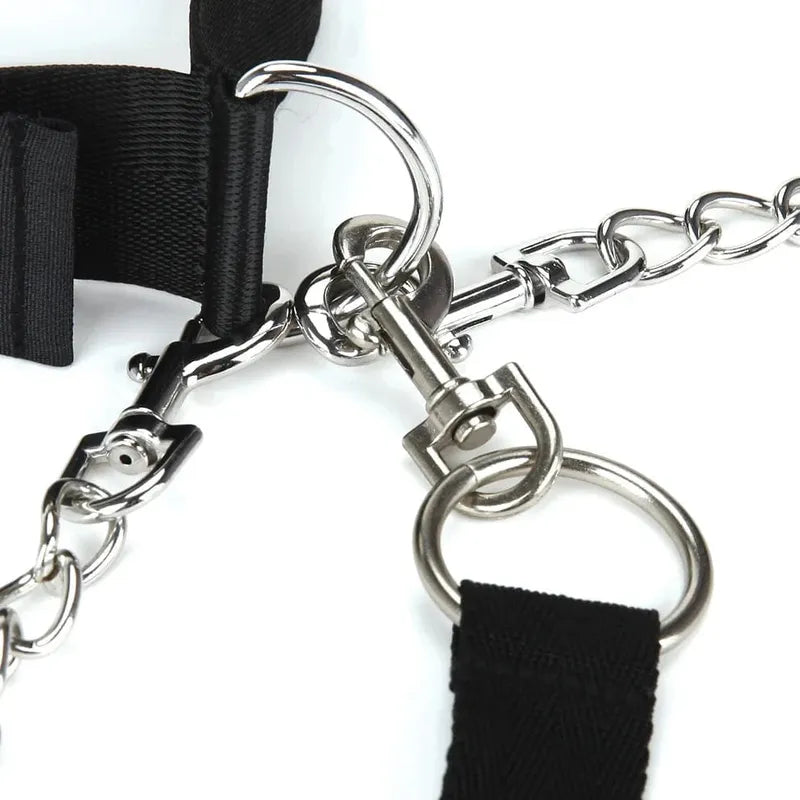 Ensemble collier et laisse avec menottes - Lux Fetish - Collar Cuffs & Leash Set Lux Fetish Sensations plus