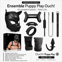Ensemble Complet Puppy Play - Ouch! Puppy Bondage Kit | 9 Pièces L-XL Ouch! Sensations plus