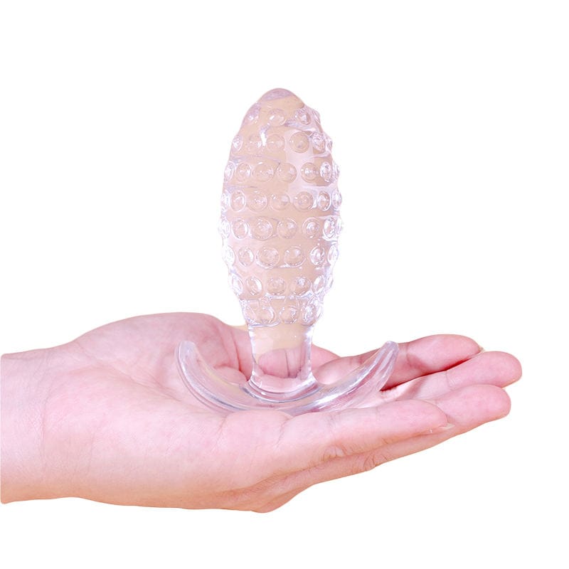 Ensemble de 3 Plugs Anaux - Crystal Ballers | Flexible & Texturé Wet Dreams Sensations plus
