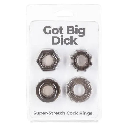 Ensemble de 4 Anneaux Péniens - Got Big Dick | BMS Factory BMS Factory Sensations plus
