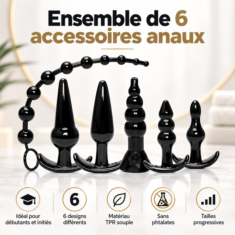 Ensemble de 6 plugs anaux - Try-Curious | Icon Brands Icon Brands Sensations plus