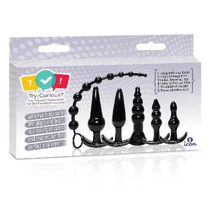 Ensemble de 6 plugs anaux - Try-Curious | Icon Brands Icon Brands Sensations plus