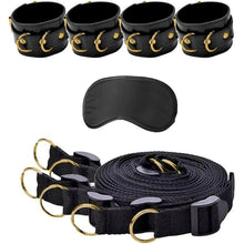 Ensemble de Contention de Lit - Bed Bindings Restraint System Gold | Séduction & Contrôle Ouch! Sensations plus