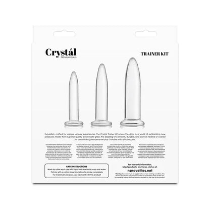 Ensemble de Dilatateurs en Verre - Crystal 3 Pièces | Kit d’Entraînement Anal & Vaginal NS Novelties Sensations plus