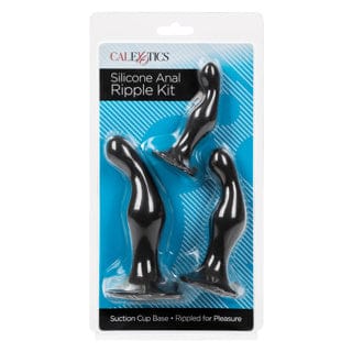 Ensemble de Plug Anal & Prostate - Silicone Anal Ripple Kit | Trio de Plugs Ondulés Calexotics Sensations plus