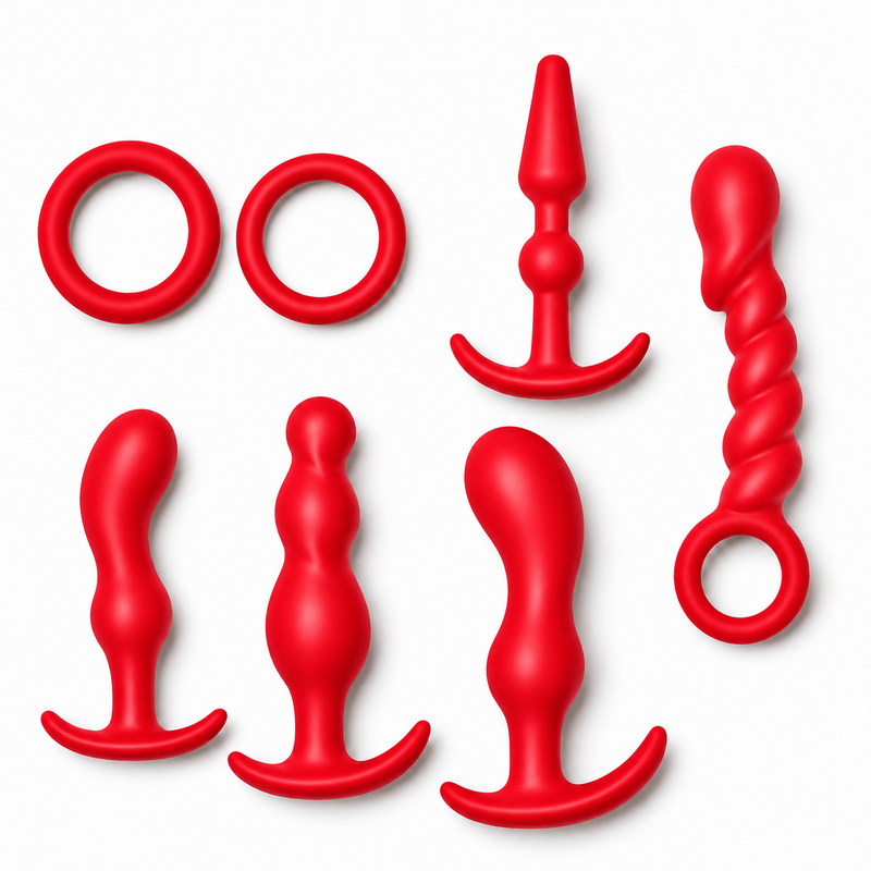 Ensemble de Plugs Anaux - Ultimate Anal Kit | 7 Pièces en Silicone Nasstoys Sensations plus