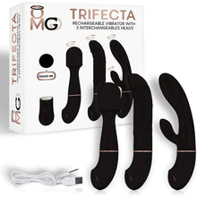 Ensemble de vibrateur 3 en 1 - OMG Trifecta | 3 Embouts & Rechargeable OMG Sensations plus