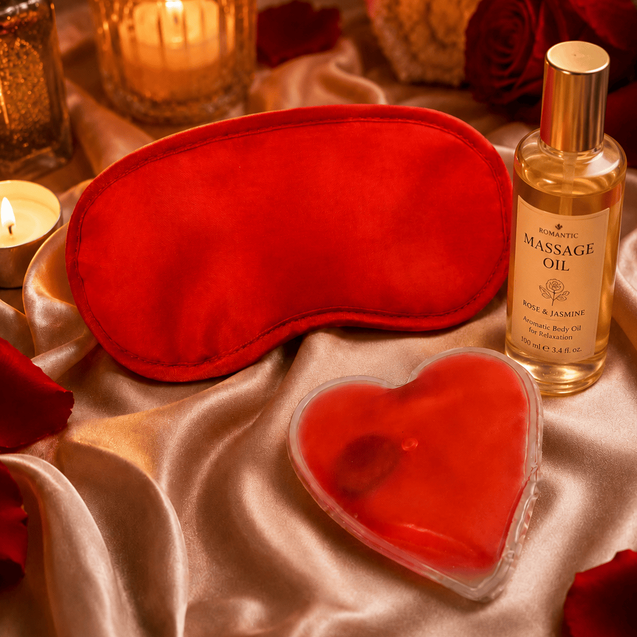 Ensemble Eco-Pack - Red Heart Massager | Cœur Chaud & Masque Osez-Vous Sensations plus