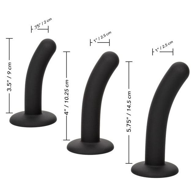 Ensemble Harnais et Dildos - Boundless - Silicone Curve Pegging Kit CalExotics Sensations plus