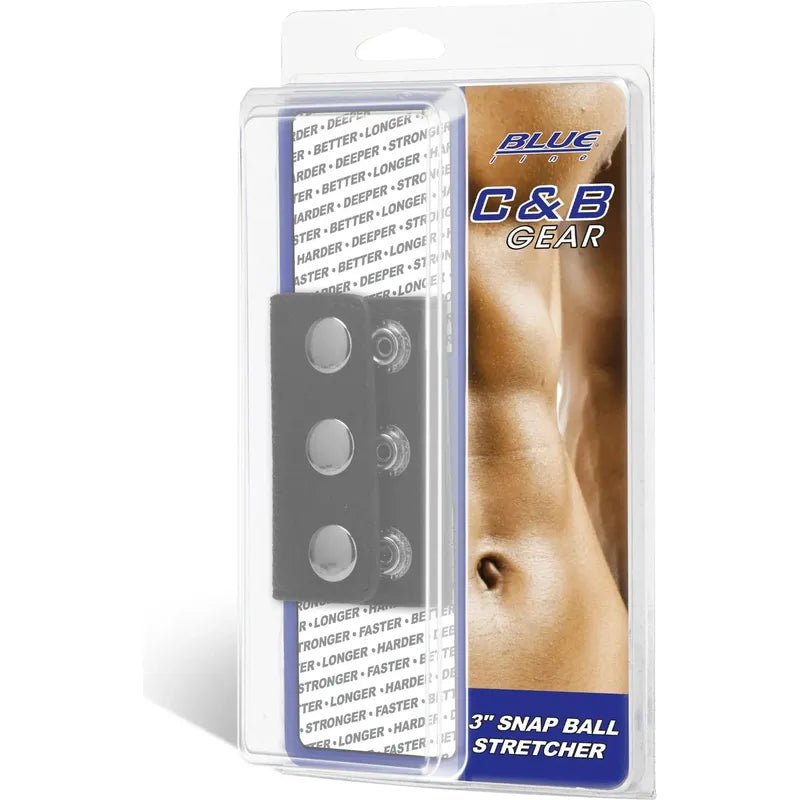 Étireur de testicules Snap Ball Stretcher de 2,5 ou 3 pouces BlueLine Men Sensations plus