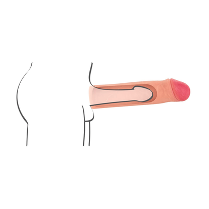 Extension à Pénis - Real Body Beast | Gaine Réaliste 17,5 cm Real Body Sensations plus