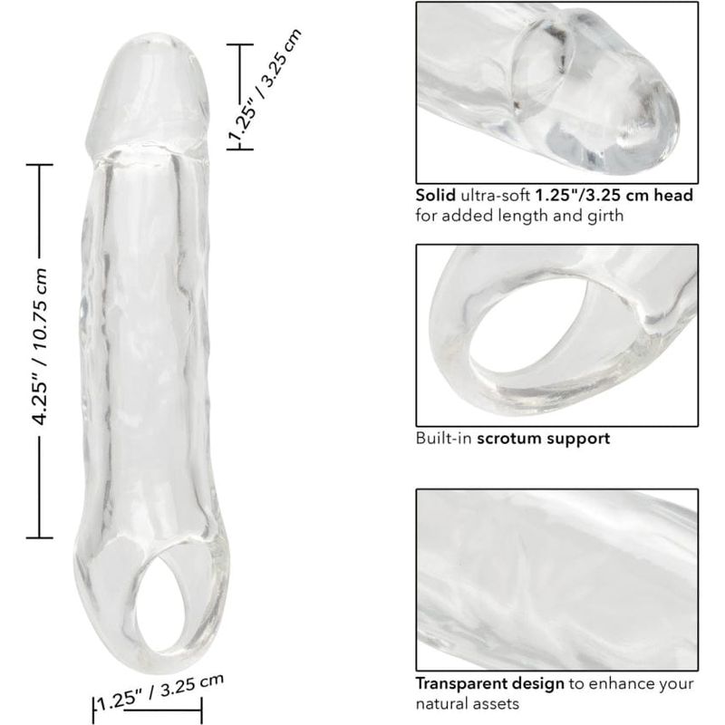 Extension - Performance Maxx -  Clear Extension 5.5" CalExotics Sensations plus