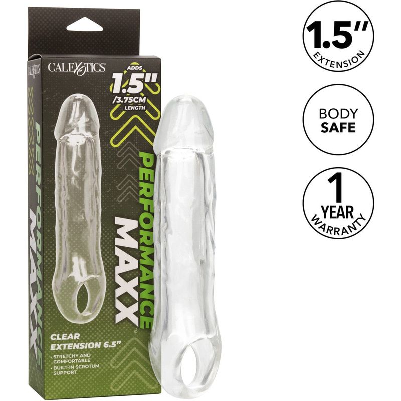 Extension - Performance Maxx - Clear Extension 6.5" CalExotics Sensations plus