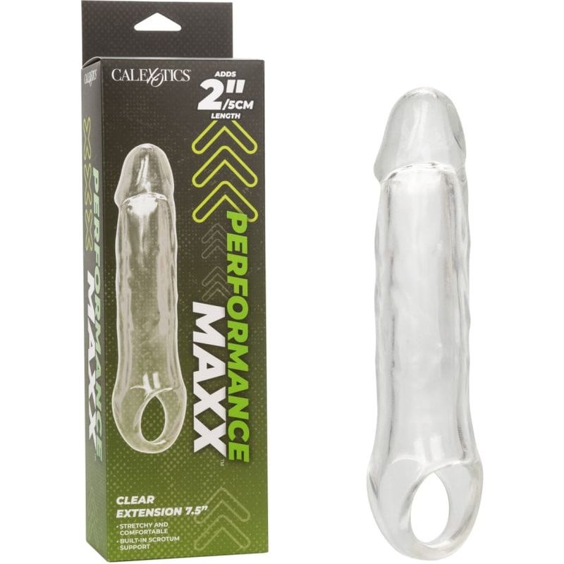 Extension - Performance Maxx - Clear Extension 7.5" CalExotics Sensations plus