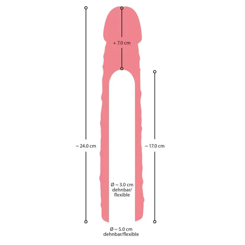 Extension Pour Pénis - Nature Skin Sleeve 7 cm | Allonge, Épaissit & Plaisir Intense Nature Skin Sensations plus