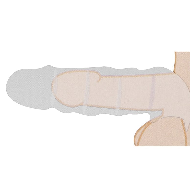 Extension pour Pénis Réaliste & Anneaux 9"- Real Rock | Souple & Texture Ultra-Réaliste Real Rock Sensations plus