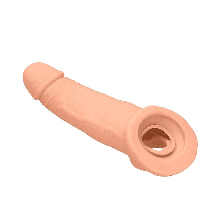 Extension pour Pénis Réaliste & Anneaux 9"- Real Rock | Souple & Texture Ultra-Réaliste Real Rock Sensations plus