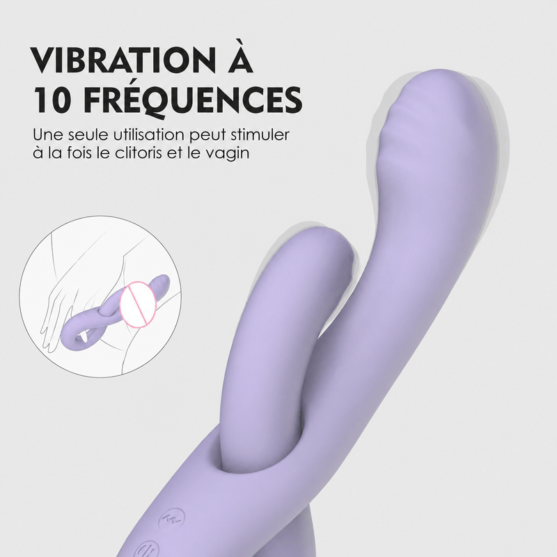 Vibrateur Double Stimulation - Infinity Judy | Flexible & Polyvalent