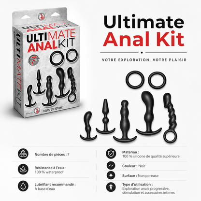 Ensemble de Plugs Anaux - Ultimate Anal Kit | 7 Pièces en Silicone