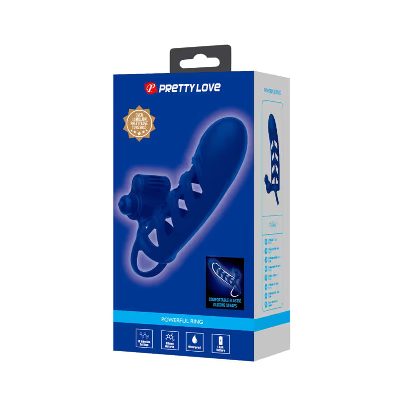 Gaine de pénis vibrante - Pretty Love Altaf | 10 vibrations & Stimulateur Clitoridien Pretty Love Sensations plus