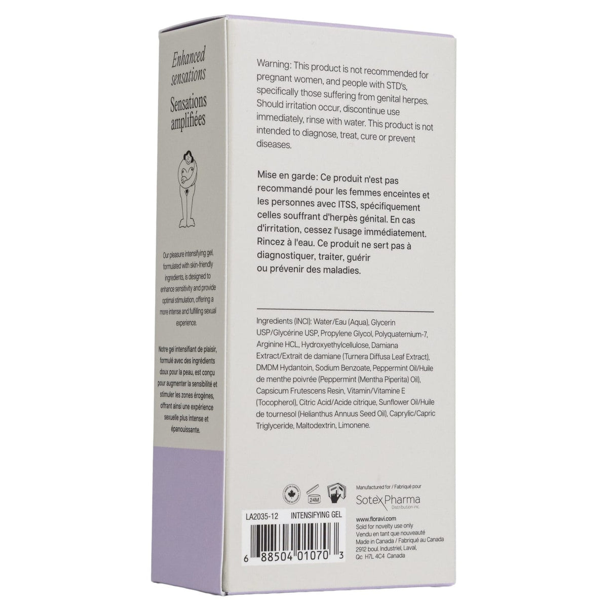 Gel Intensifiant Clitoridien - Effet Chaud-Froid | Floravi Floravi Sensations plus