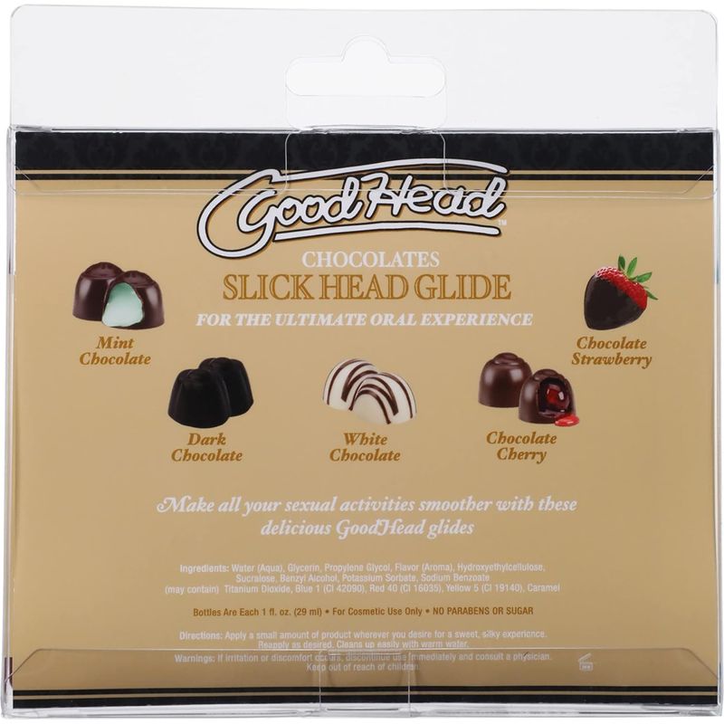 Gel lubrifiant comestible au chocolat - GoodHead - Slick Head Glide GoodHead Sensations plus