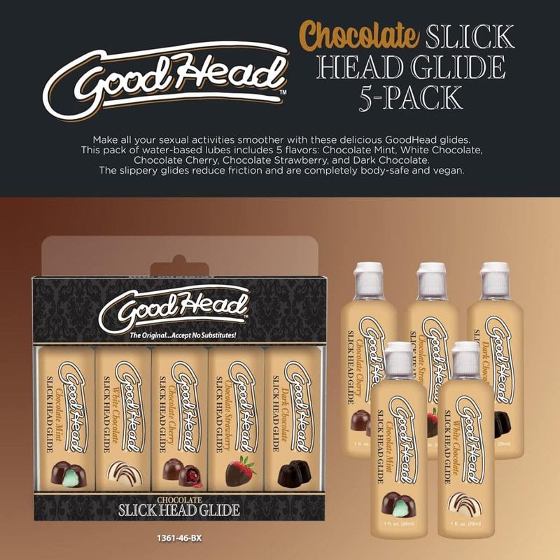 Gel lubrifiant comestible au chocolat - GoodHead - Slick Head Glide GoodHead Sensations plus
