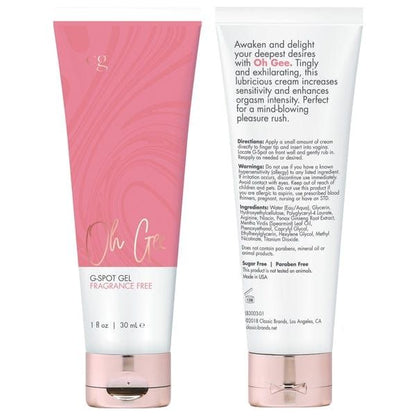 Gel Pour Point G - CG - Oh Gee 1oz CG Sensations plus