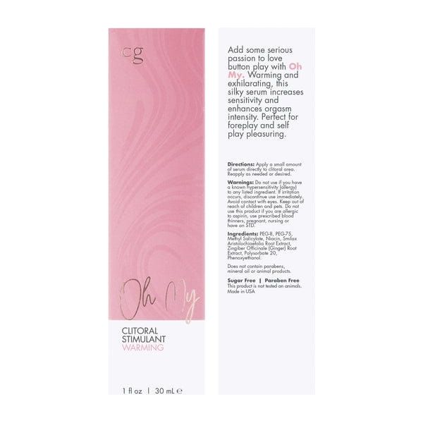 Gel Stimulant - CG - Oh My Stimulant Clitoridien Chauffant 1oz CG Sensations plus