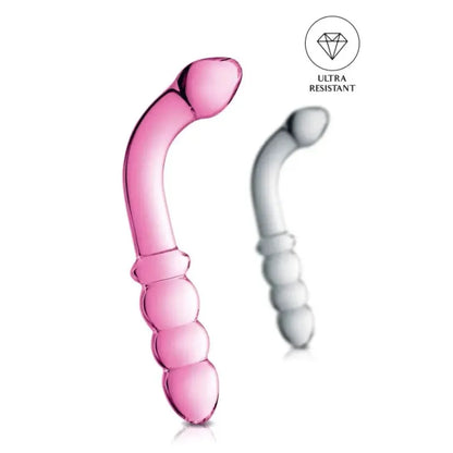 Glossy n°8 – Dildo en Verre 22 cm | Double Stimulation Vaginale & Prostatique Glossy Toys Sensations plus