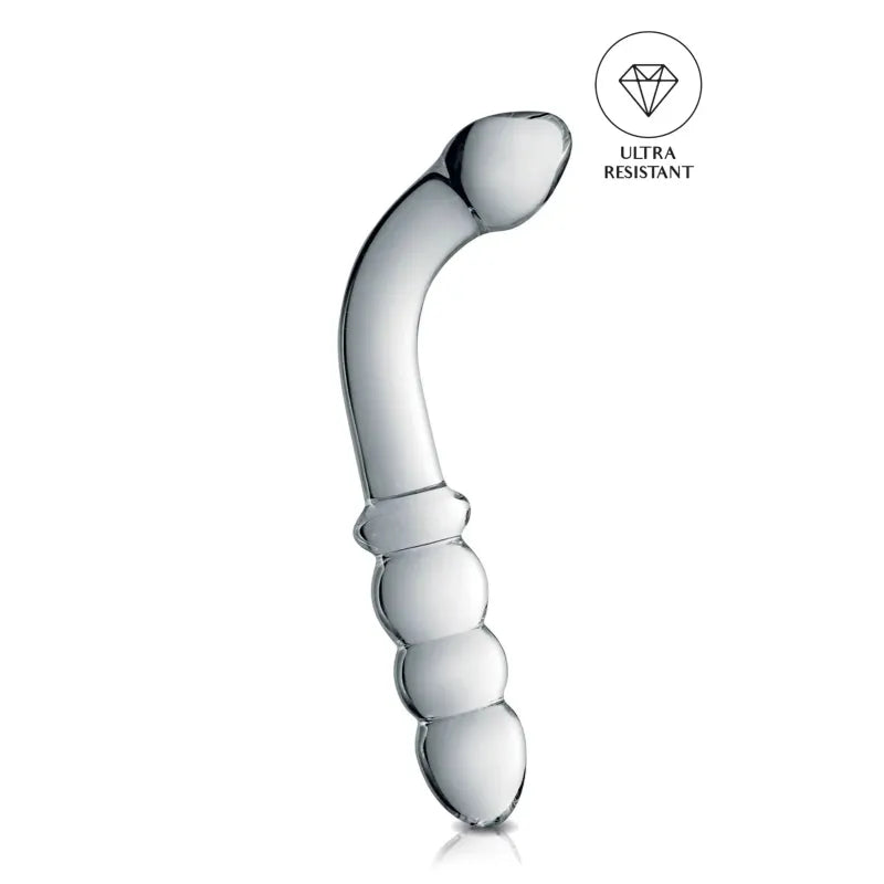 Glossy n°8 – Dildo en Verre 22 cm | Double Stimulation Vaginale & Prostatique Glossy Toys Sensations plus