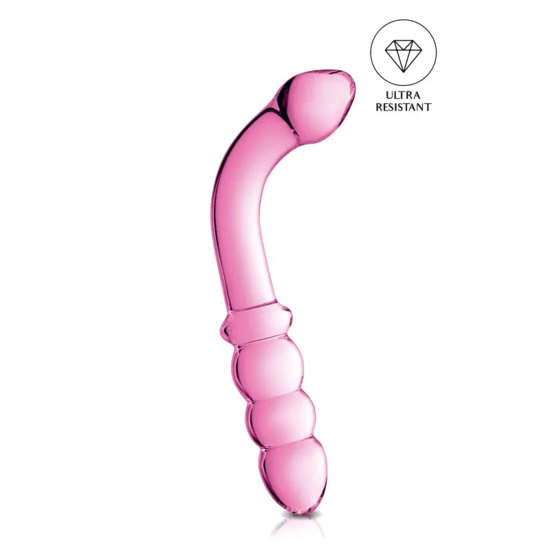 Glossy n°8 – Dildo en Verre 22 cm | Double Stimulation Vaginale & Prostatique Glossy Toys Sensations plus