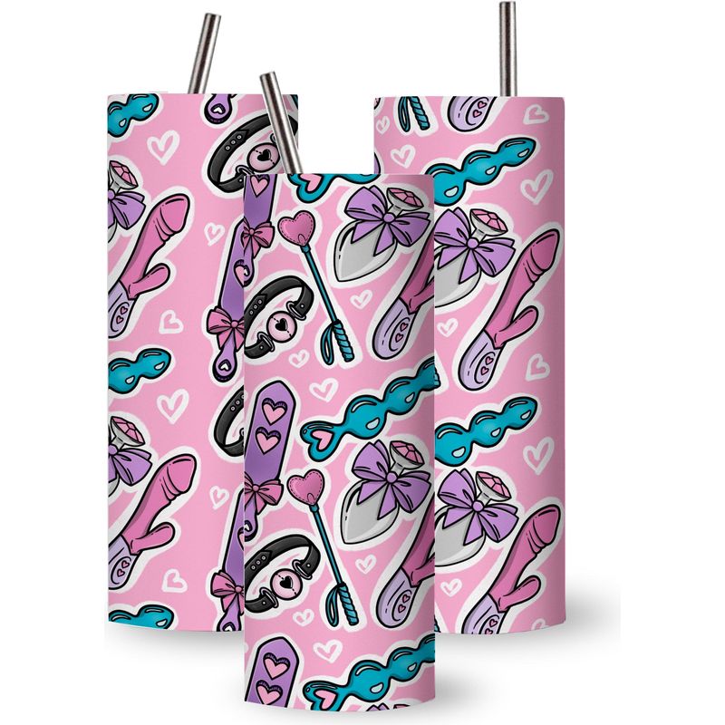 Gobelet Érotique en Acier Inoxydable Kinky et Mignon - 20 oz / 591 ml Sensations Plus Sensations plus