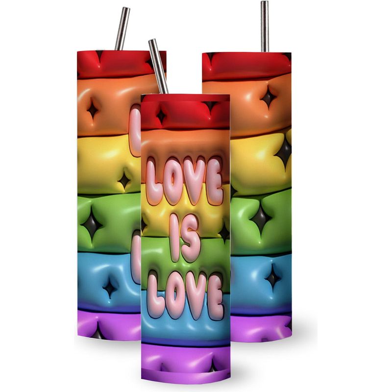 Gobelet Érotique en Acier Inoxydable Love is Love Bubble - 20 oz / 591 ml Sensations Plus Sensations plus